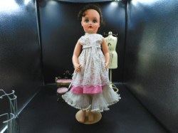 18'' 1957 DOLLIKIN TYPE ARTICULATED DARK HAIR BALLERINA VALENTINE DOLL 21 VW